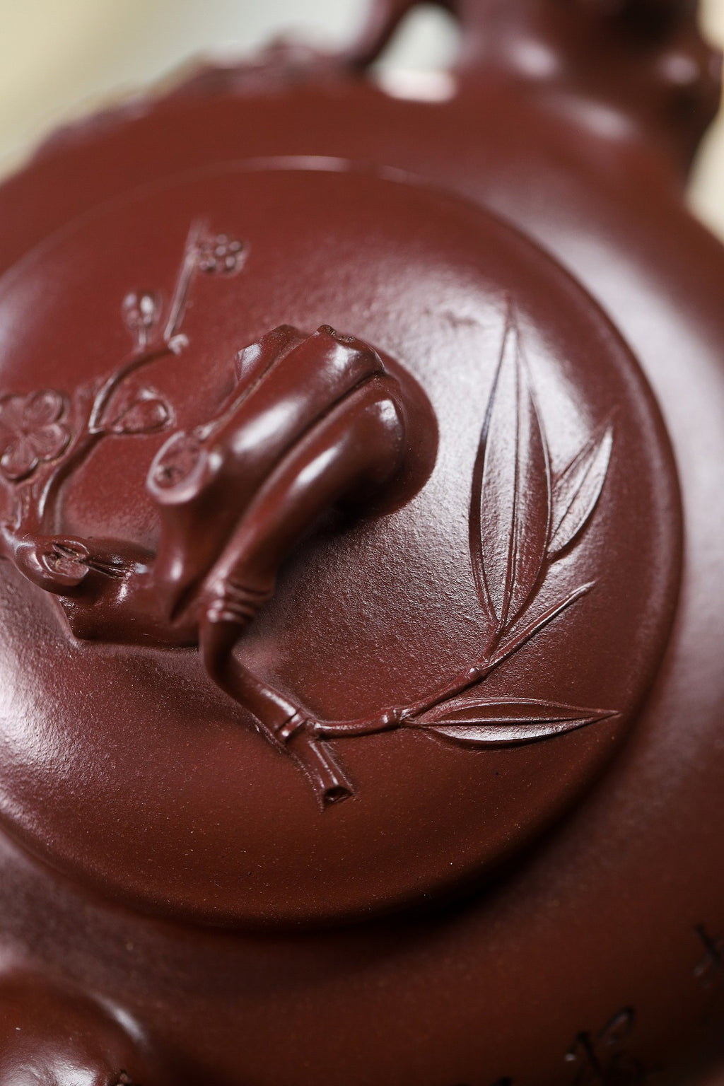 珍藏送礼级紫砂重器｜高级工艺美术师·许时娟 亲制【岁寒三友壶】原矿优质老紫泥· 540cc