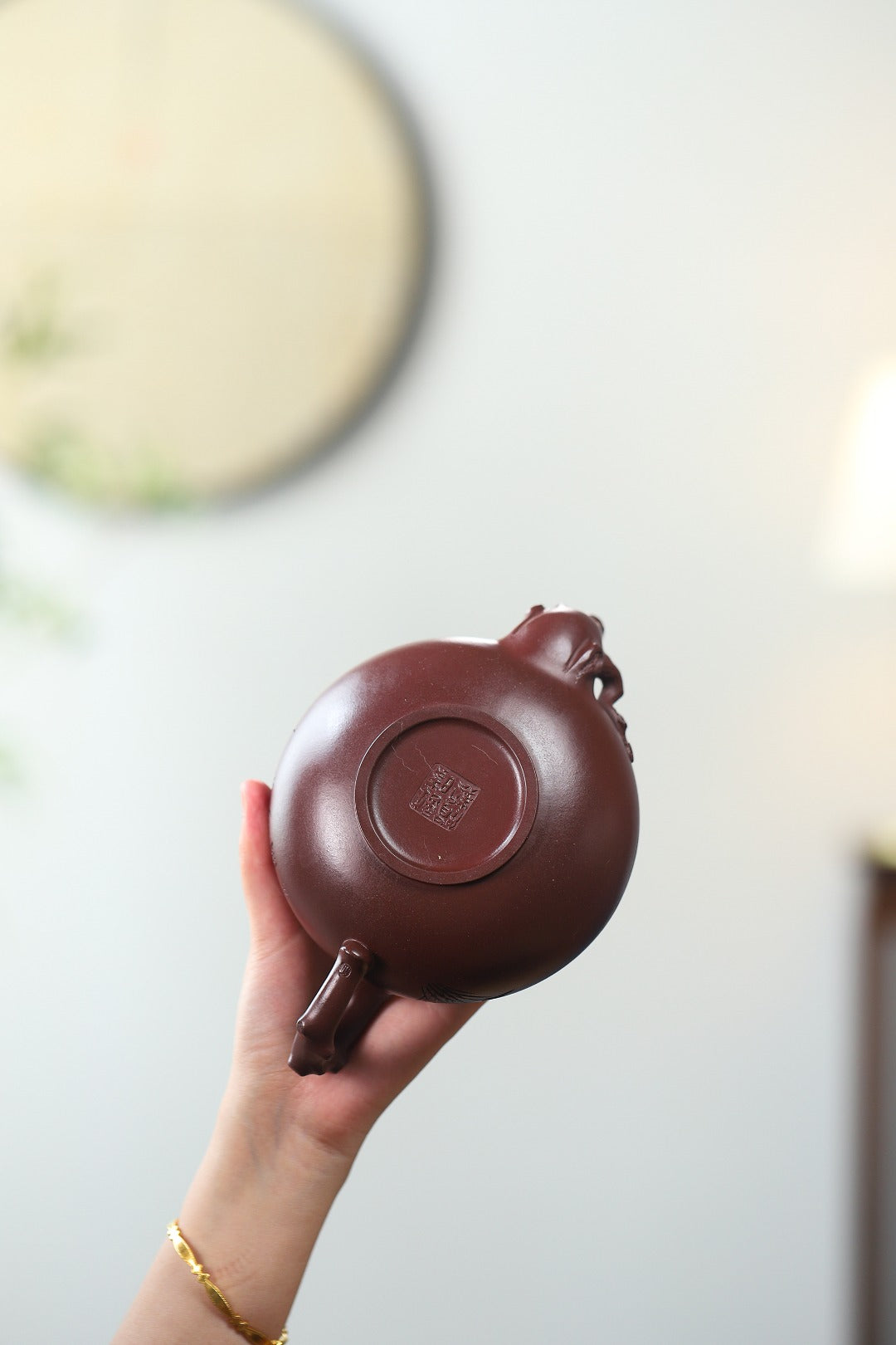 珍藏送礼级紫砂重器｜高级工艺美术师·许时娟 亲制【岁寒三友壶】原矿优质老紫泥· 540cc