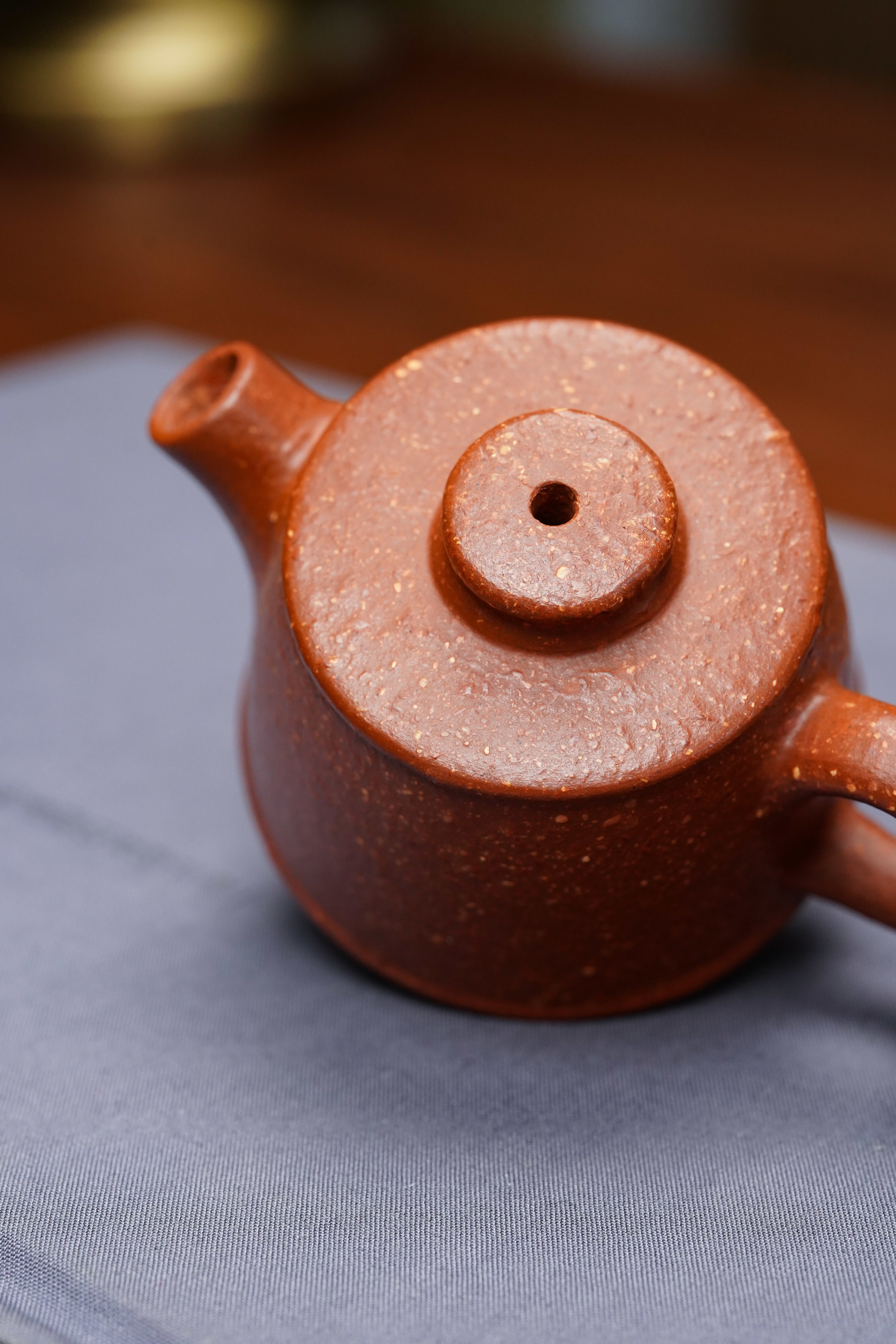 范泽锋嫡传·省大师邱爽紫砂潜力重器【汉瓦壶】原矿极品降坡泥·100cc（小品）