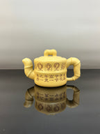 范泽锋嫡传·省大师邱爽➕国大师 邱玉林紫砂潜力重器【知足常乐壶】原矿极品本山绿泥·330cc
