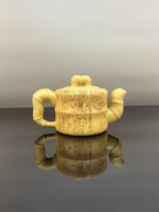 范泽锋嫡传·省大师邱爽➕国大师 邱玉林紫砂潜力重器【知足常乐壶】原矿极品本山绿泥·330cc
