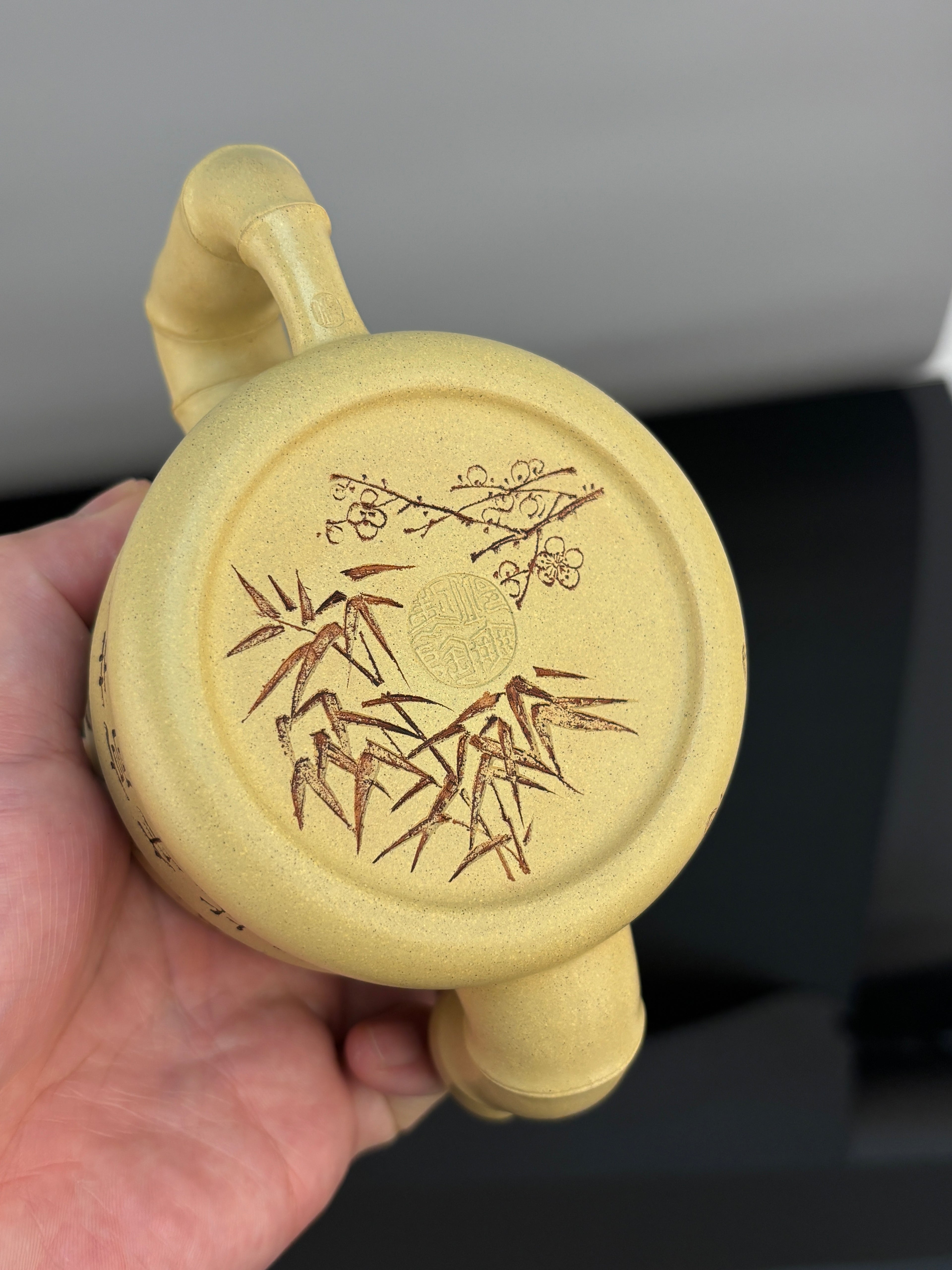 范泽锋嫡传·省大师邱爽➕国大师 邱玉林紫砂潜力重器【知足常乐壶】原矿极品本山绿泥·330cc