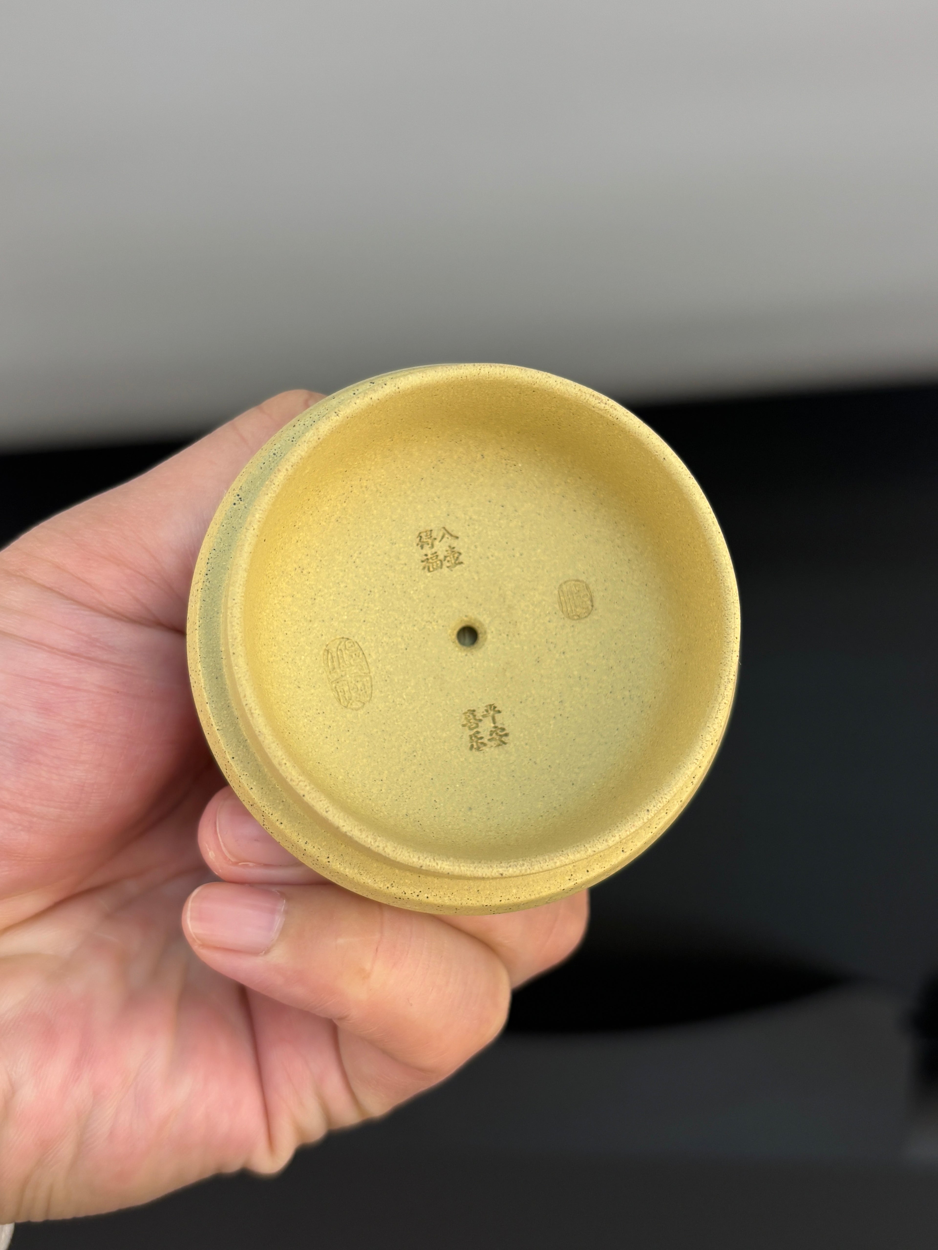 范泽锋嫡传·省大师邱爽➕国大师 邱玉林紫砂潜力重器【知足常乐壶】原矿极品本山绿泥·330cc