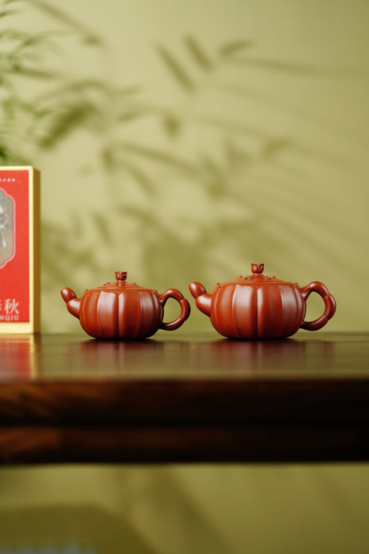范泽锋嫡传·省大师邱爽紫砂潜力重器【莲子壶】原矿极品大红袍·小180cc •大280cc
