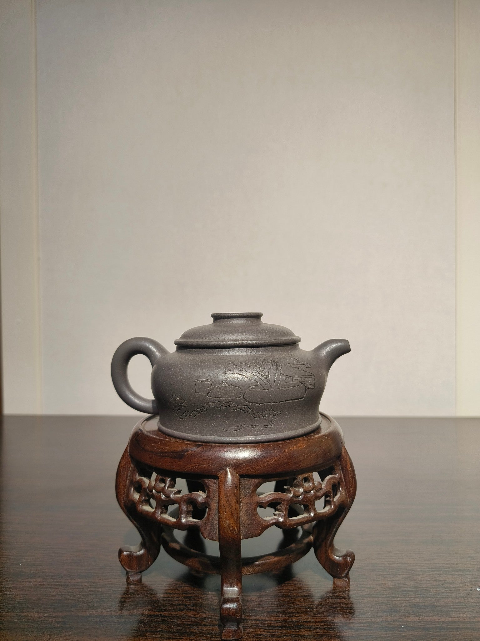 储立之大师｜中国陶瓷艺术终身成就奖获得者｜典藏重器【融晨壶】家藏大水潭天青泥·300cc
