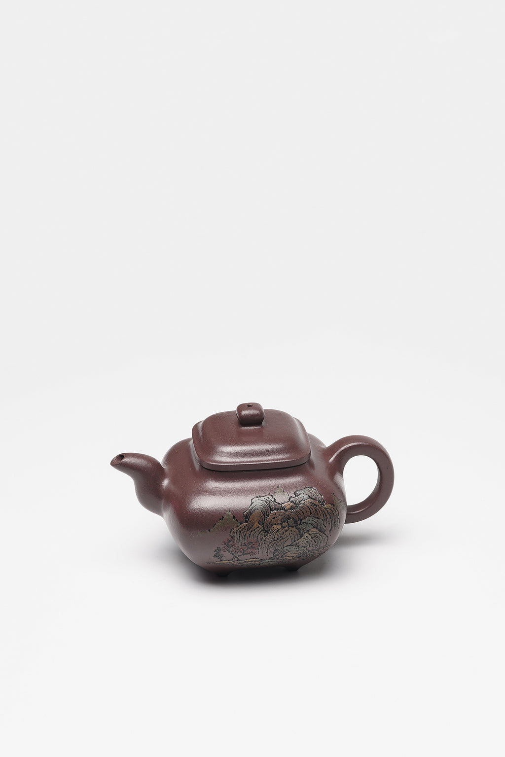 江山入壶·彩刻之巅 李峰大师恭王府馆藏臻品《传炉壶》原矿极品老紫泥 260cc