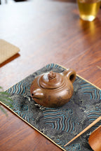 珍藏送礼级紫砂重器｜高级工艺美术师·许时娟 亲制【钱途无量壶】原矿优质虎皮金砂 260cc