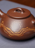 范泽锋嫡传·省大师邱爽紫砂潜力重器【流云石瓢壶】原矿极品老紫泥·180cc