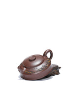 江山入壶·彩刻之巅🇨🇳李峰大师恭王府馆藏臻品《延年益寿壶》原矿极品老紫泥·180cc