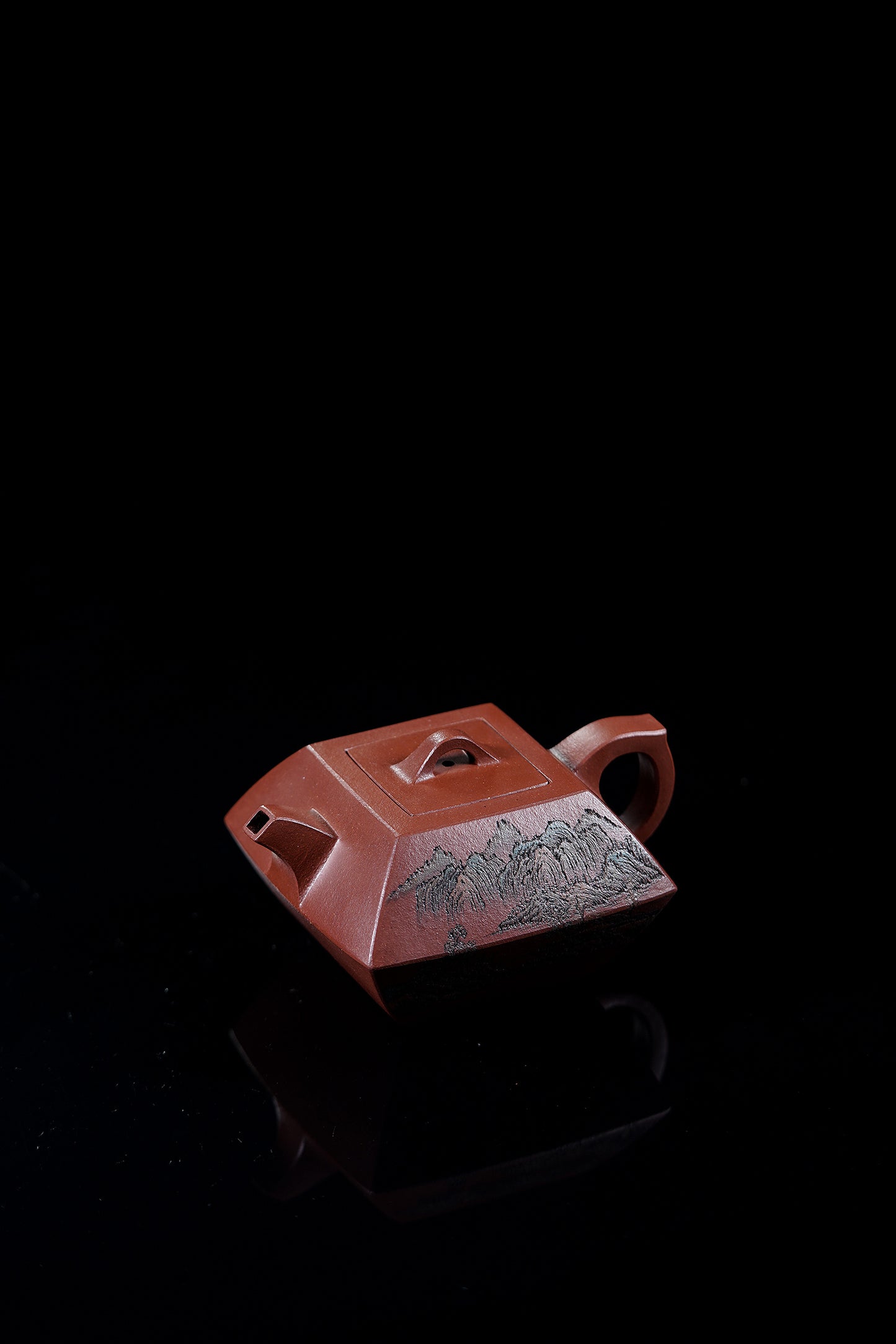 江山入壶·彩刻之巅🇨🇳李峰大师恭王府馆藏臻品《合斗壶》原矿优质底槽清·300cc