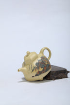 江山入壶·彩刻之巅🇨🇳李峰大师恭王府馆藏臻品《六方乳鼎壶》原矿极品本山绿泥·250cc