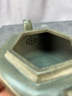 程辉大师 紫砂界功勋级领军人物·典藏臻品《六方雪华壶》原矿极品景舟绿泥·350cc