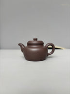紫砂珍藏级精品｜省大师吴培林高徒·王雅丽 制【大蕴德钟壶】原矿优质天青泥·230cc