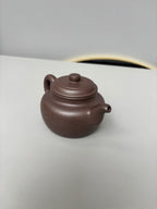 紫砂珍藏级精品｜省大师吴培林高徒·王雅丽 制【大蕴德钟壶】原矿优质天青泥·230cc