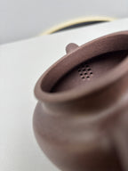 紫砂珍藏级精品｜省大师吴培林高徒·王雅丽 制【大蕴德钟壶】原矿优质天青泥·230cc