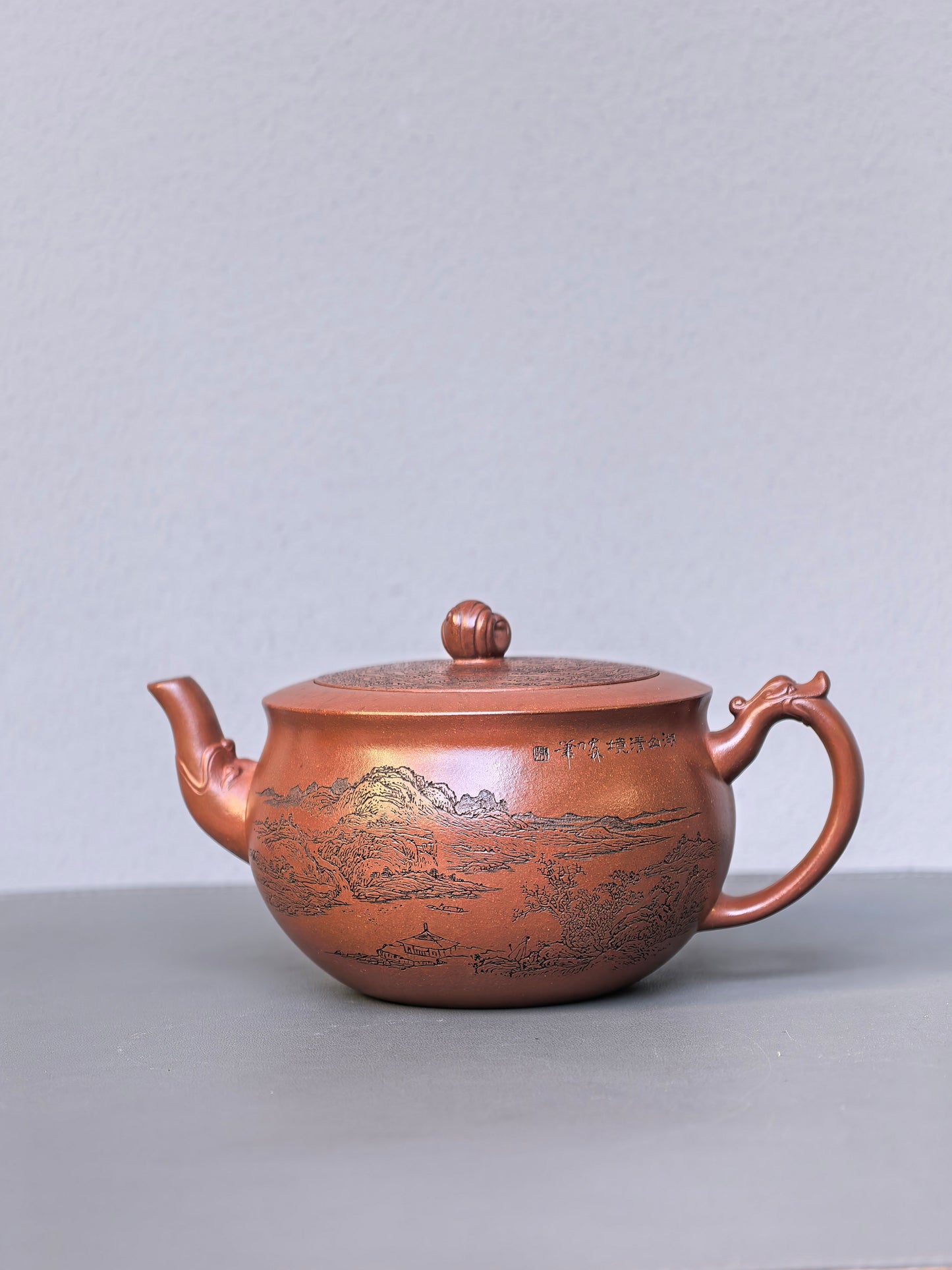 宏林山水·礼藏天下｜陈宏林大师传世巅峰臻品【苍龙观山壶】原矿极品底槽清·480cc