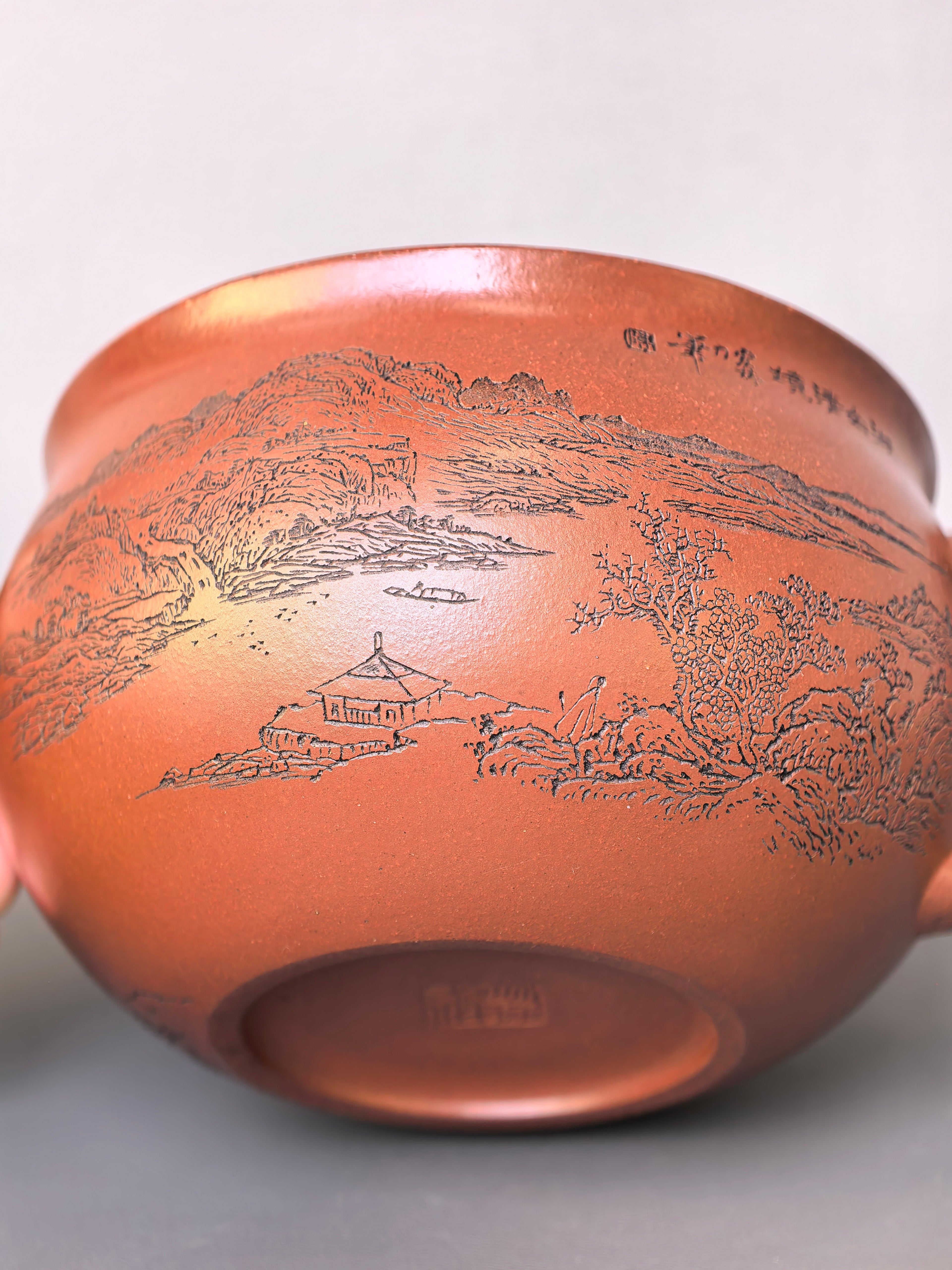 宏林山水·礼藏天下｜陈宏林大师传世巅峰臻品【苍龙观山壶】原矿极品底槽清·480cc
