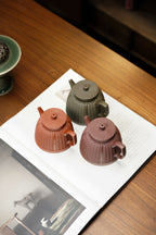 范泽锋大师高徒·省大师邱爽紫砂潜力重器【竹编鱼罩壶】原矿优质老紫泥·160cc