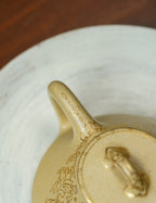 紫砂非遗花器泰斗·蒋蓉唯一嫡传｜蒋艺华亲制巅峰臻品【子冶石瓢壶】原矿极品本山绿泥 200cc
