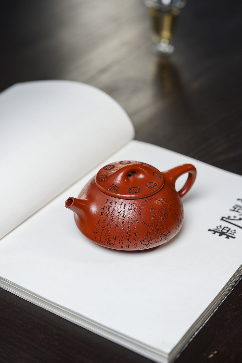 郑求标大师｜双心经至尊藏品《景舟石瓢壶》原矿极品粗砂朱泥·230cc