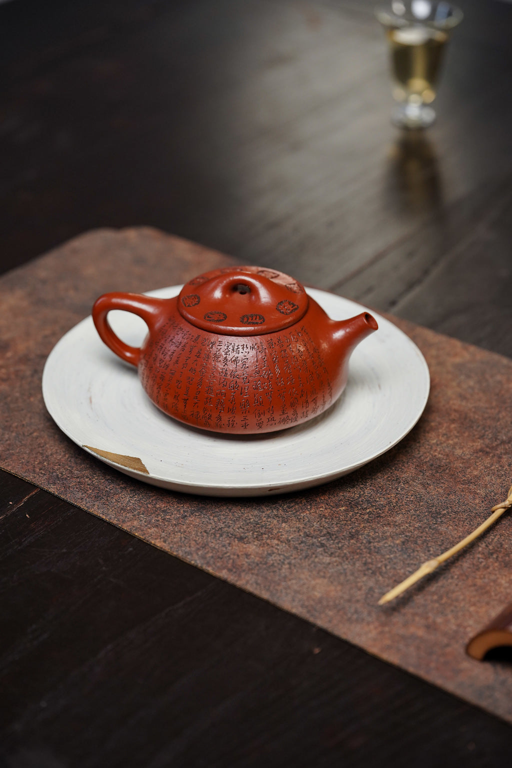 郑求标大师｜双心经至尊藏品《景舟石瓢壶》原矿极品粗砂朱泥·230cc
