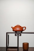 郑求标大师｜双心经至尊藏品《景舟石瓢壶》原矿极品粗砂朱泥·230cc