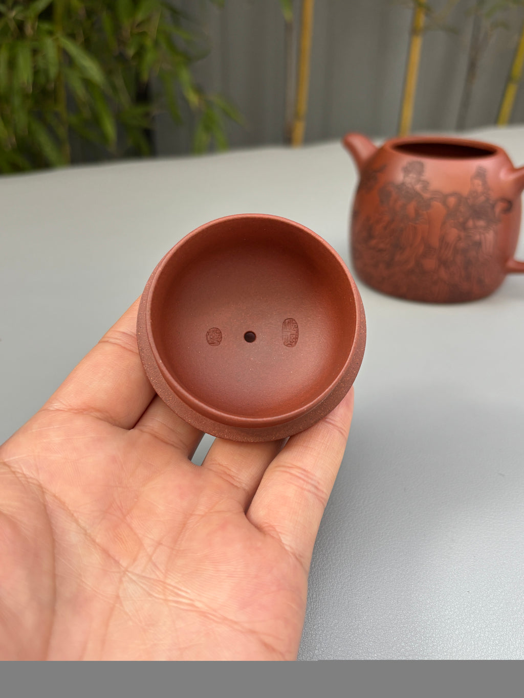 邱爽～邱玉林双大师联袂紫砂重器【秦权·五路财神】原矿优质底槽清·350cc