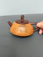 新品藏界臻选·石韵天成紫砂太湖石巨匠·刘文科（云植）新品《顽石壶》原矿底槽清粉浆·200cc