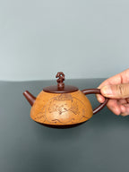 新品藏界臻选·石韵天成紫砂太湖石巨匠·刘文科（云植）新品《顽石壶》原矿底槽清粉浆·200cc