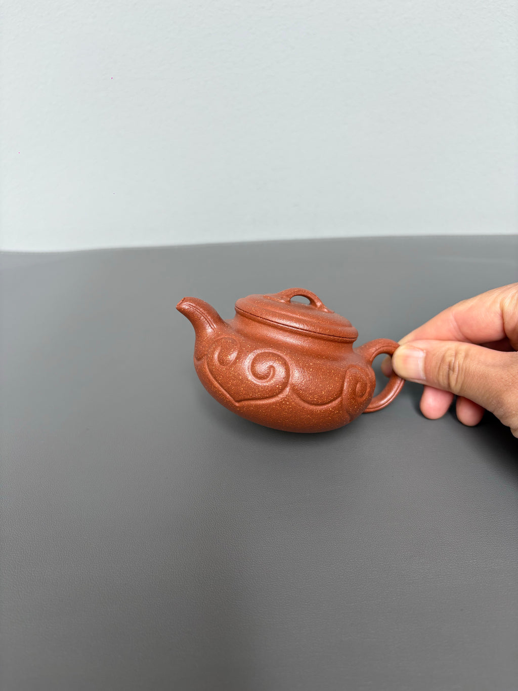 新品🆕仿古如意壶｜实用小品茶器 原矿极品降坡泥·120cc 著名紫砂艺人 路遥 精制