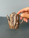 新品🆕藏界臻选·枯木逢春🇨🇳紫砂名家刘文科（云植）亲制《树桩壶》原矿极品黄金段柴烧·160cc