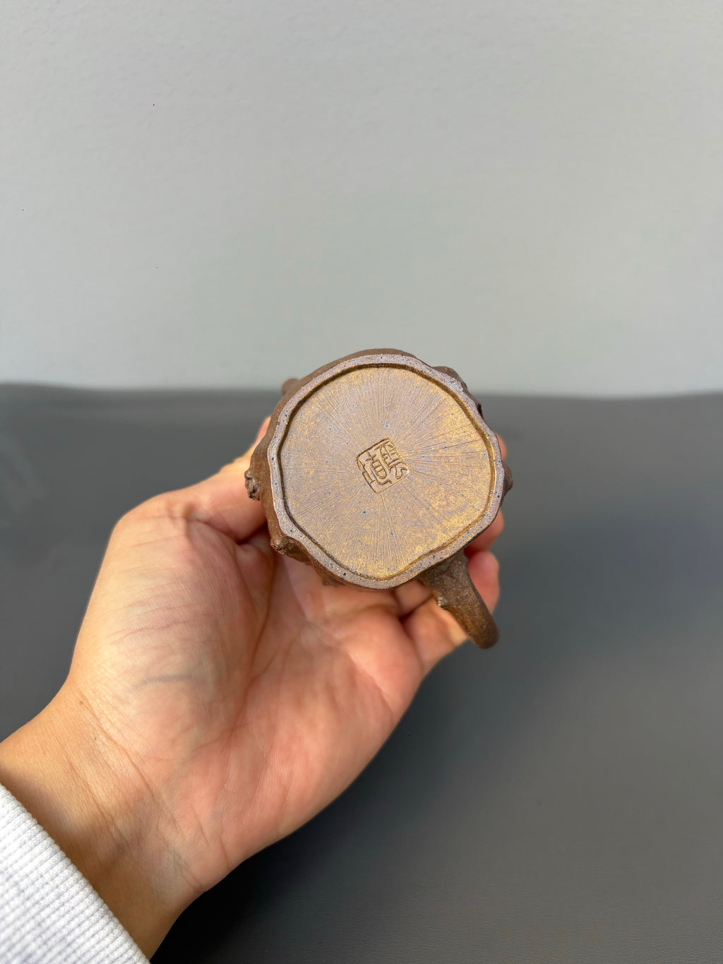 新品🆕藏界臻选·枯木逢春🇨🇳紫砂名家刘文科（云植）亲制《树桩壶》原矿极品黄金段柴烧·160cc