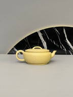 紫砂界彩刻山水标杆·李峰大师｜恭王府馆藏臻品《汉瓦壶》原矿优质本山绿泥·160cc