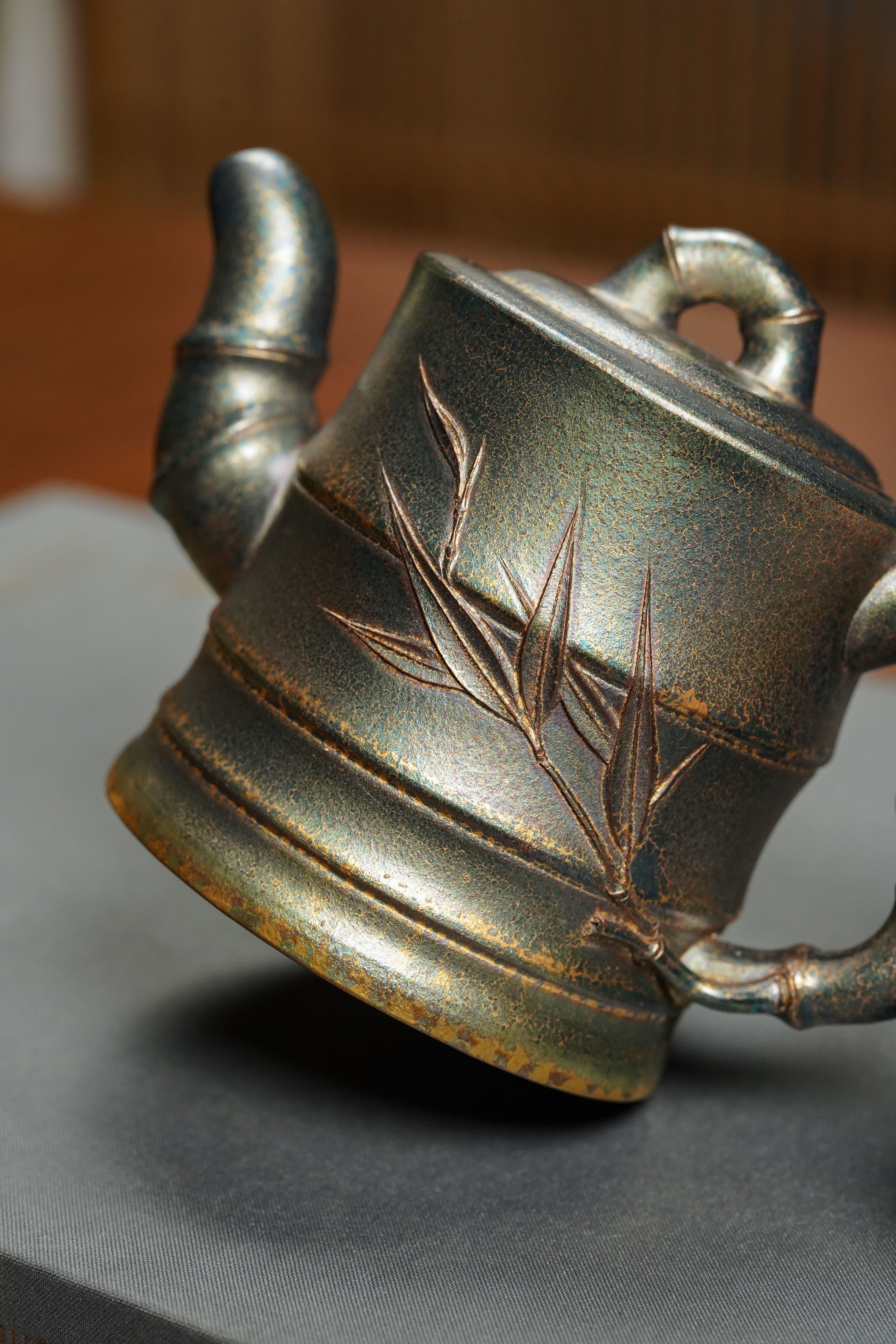范泽锋大师高徒·省大师邱爽紫砂潜力重器【节节高升壶】原矿优质底槽清·230cc