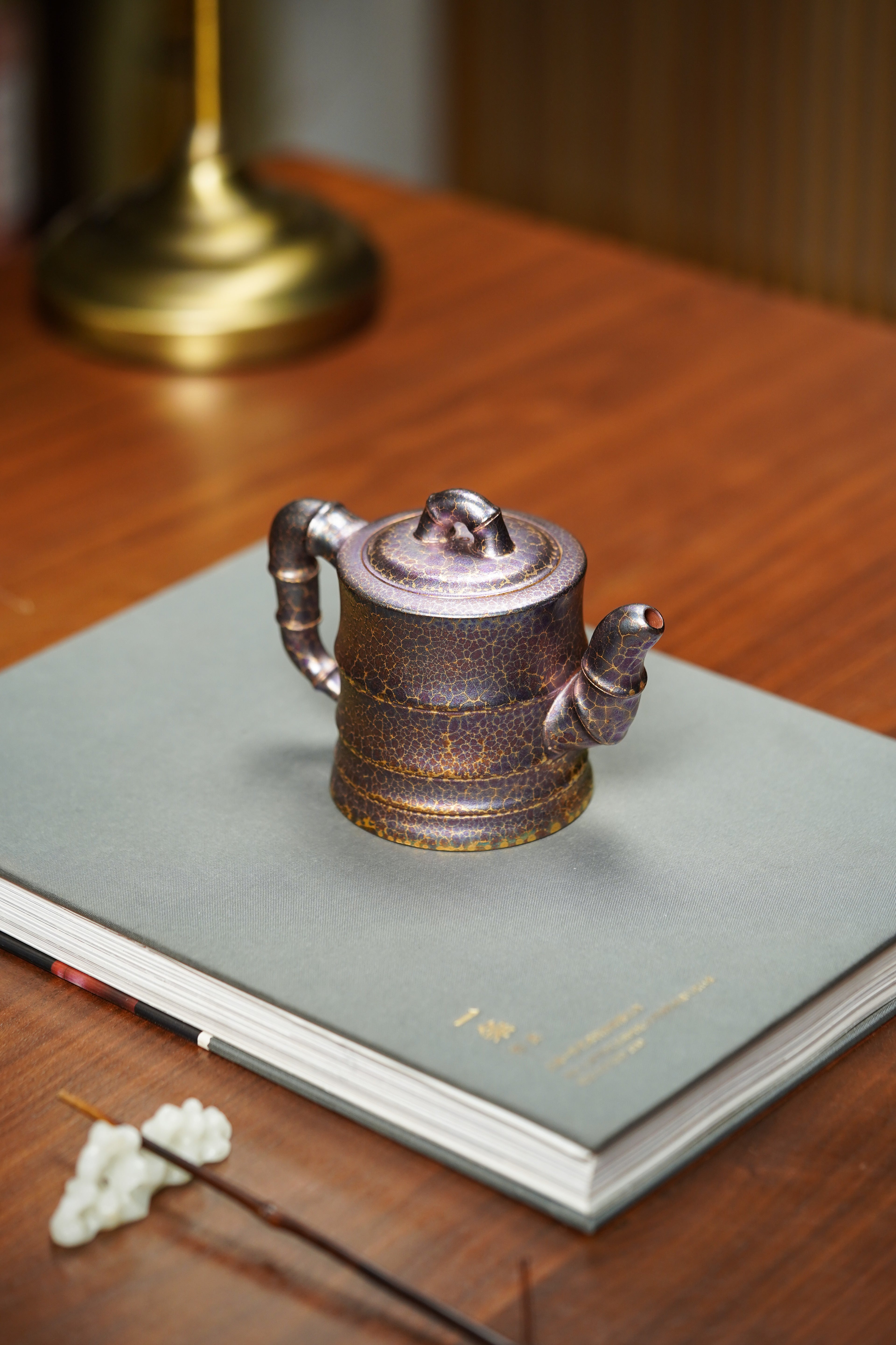 范泽锋大师高徒·省大师邱爽紫砂潜力重器【节节高升壶】原矿优质底槽清·230cc