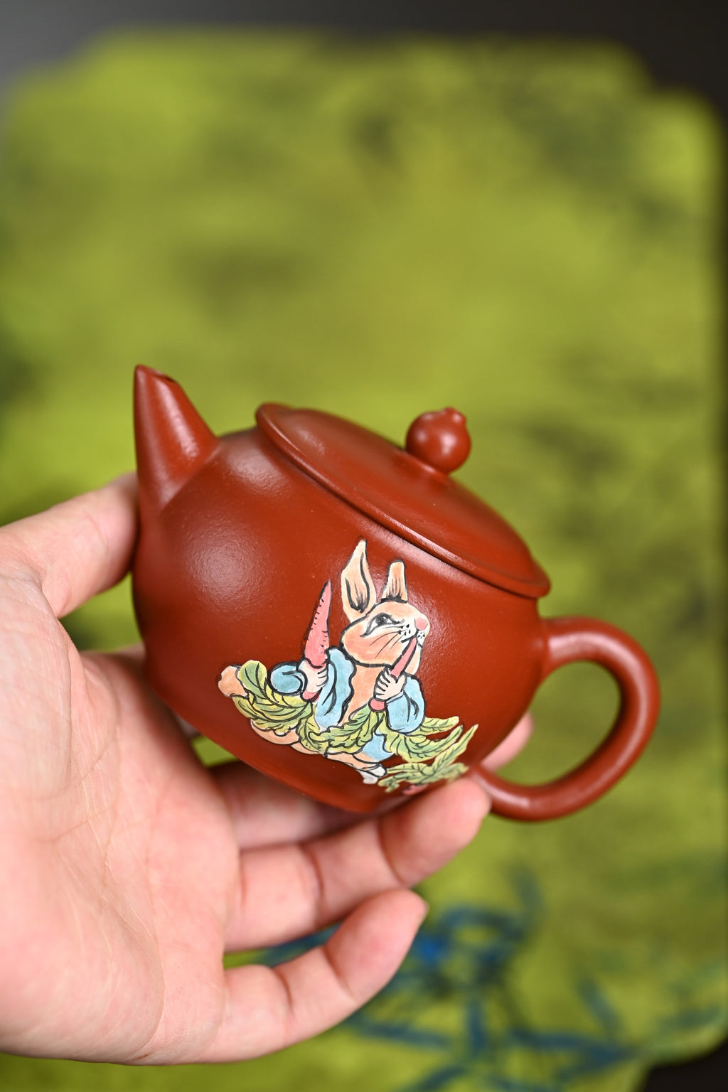 『明炉』 极品皱皮朱泥·容量150cc·9孔出水·王老师（国家级工艺美术师）
