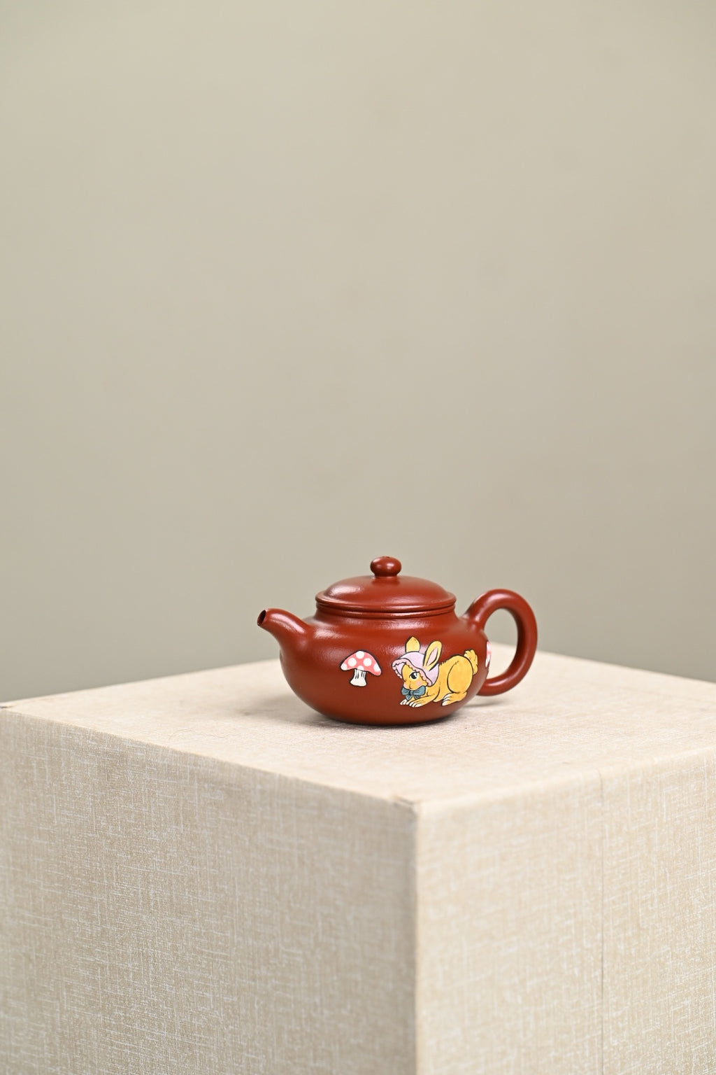 『仿古』 极品皱皮朱泥·容量130cc·9孔出水·王老师（国家级工艺美术师）