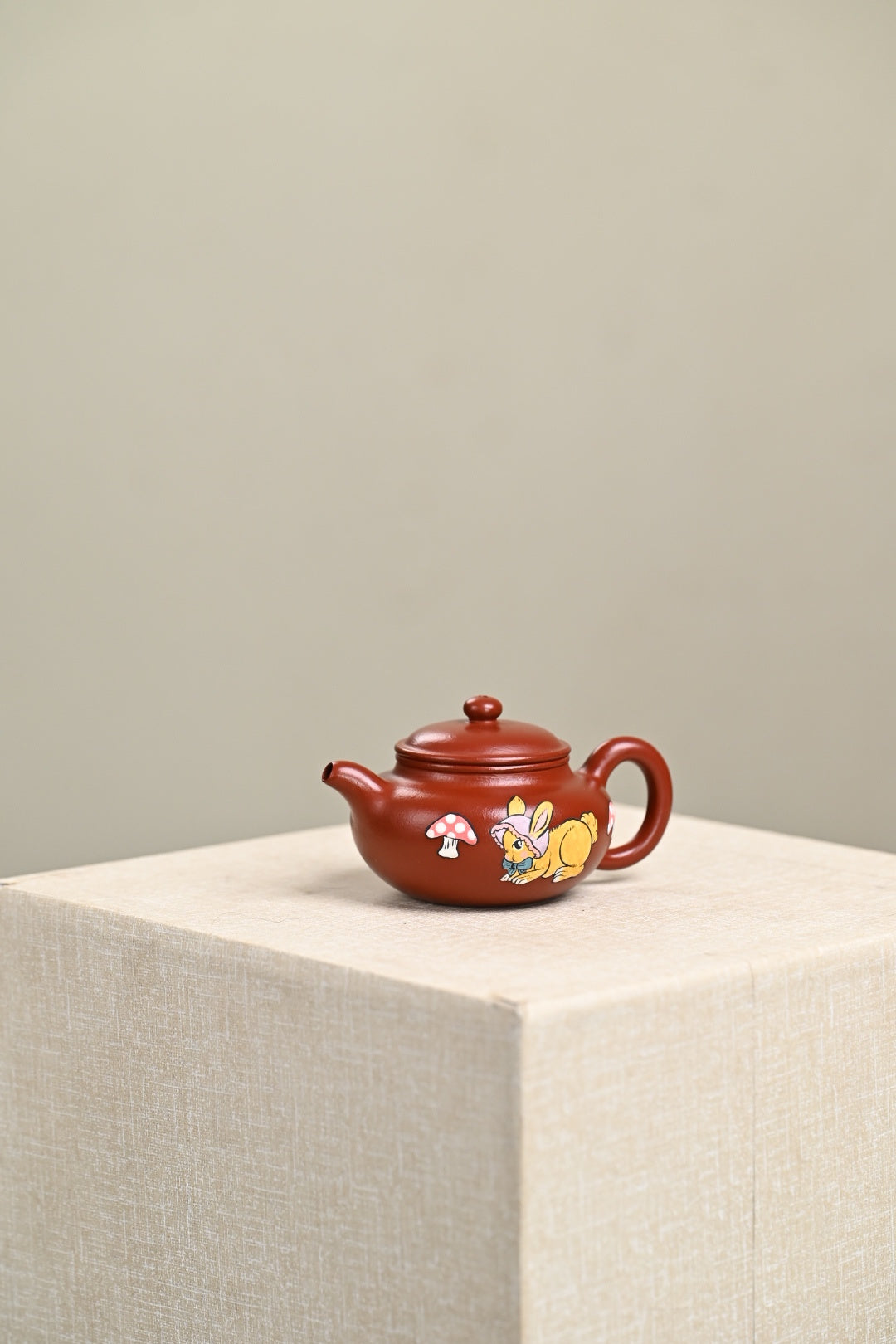 『仿古』 极品皱皮朱泥·容量130cc·9孔出水·王老师（国家级工艺美术师）