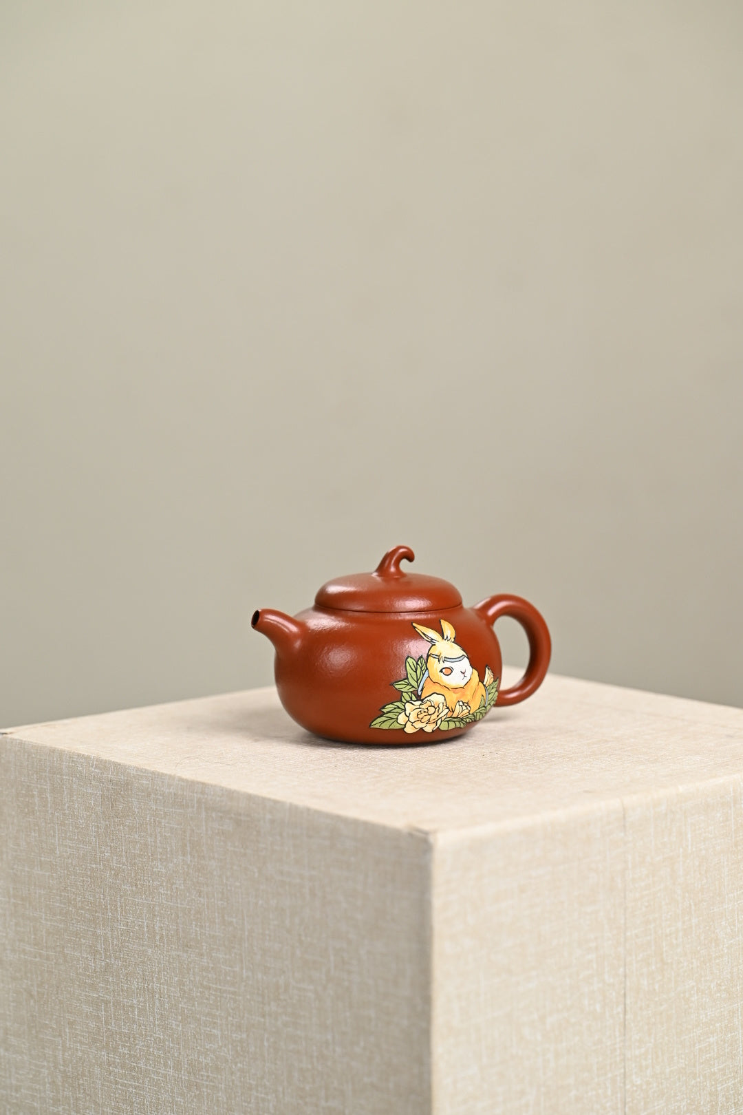 『茄瓜』 极品皱皮朱泥·容量180cc·9孔出水·王老师（国家级工艺美术师）