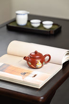 新品· 『巨轮』 极品皱皮朱泥·容量130cc·7孔出水·王老师（国家级工艺美术师）
