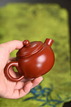新品· 『巨轮』 极品皱皮朱泥·容量130cc·7孔出水·王老师（国家级工艺美术师）