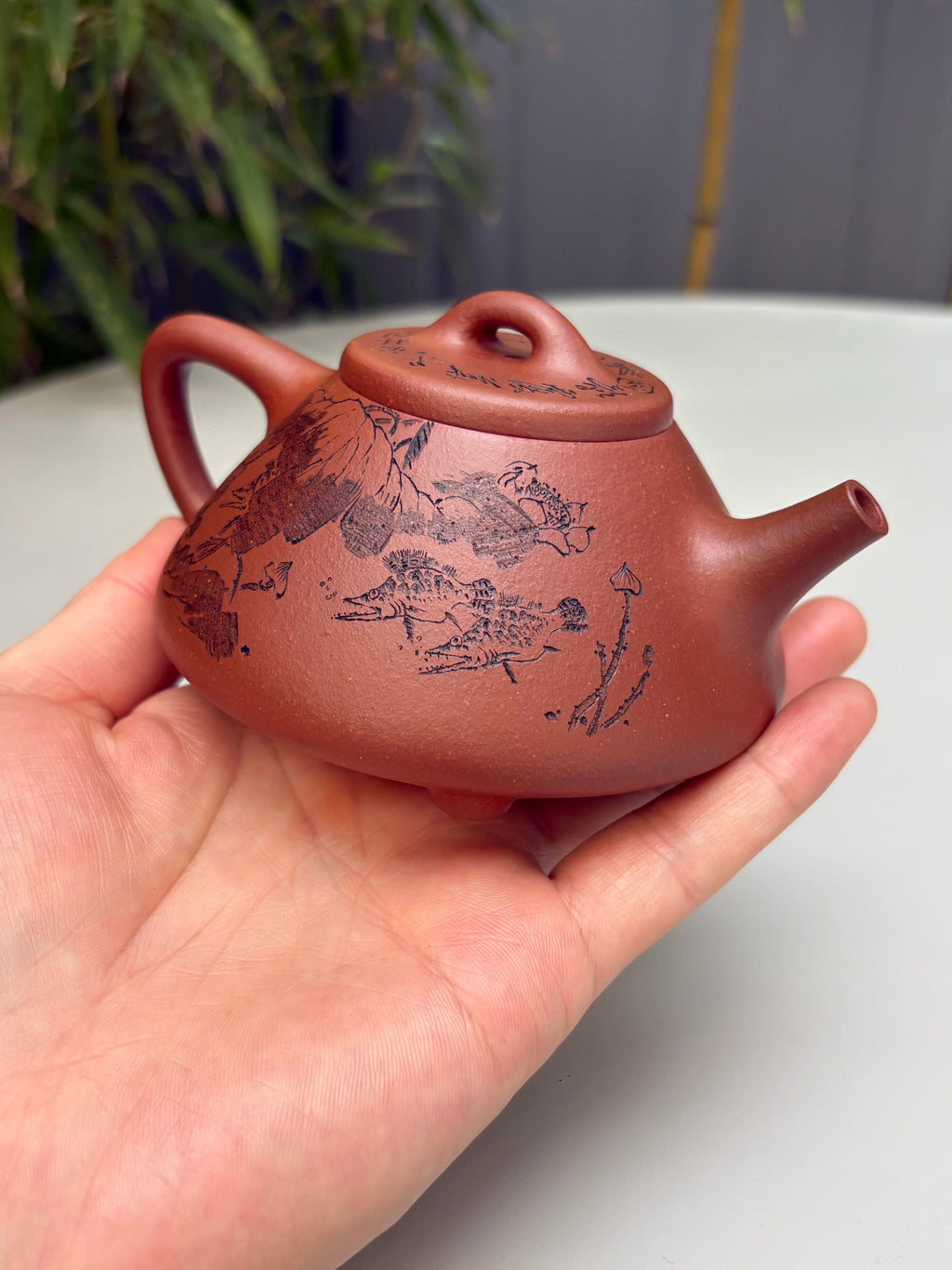 宏林山水·礼藏天下｜陈宏林大师传世巅峰臻品【子冶石瓢壶】原矿极品底槽清·220cc