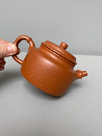 范泽锋大师高徒·省大师邱爽紫砂潜力重器【竹节德钟壶】原矿优质金降坡·230cc
