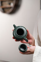 【圆珠】 泥料：原矿墨绿泥 容量：240cc   孔数：7孔