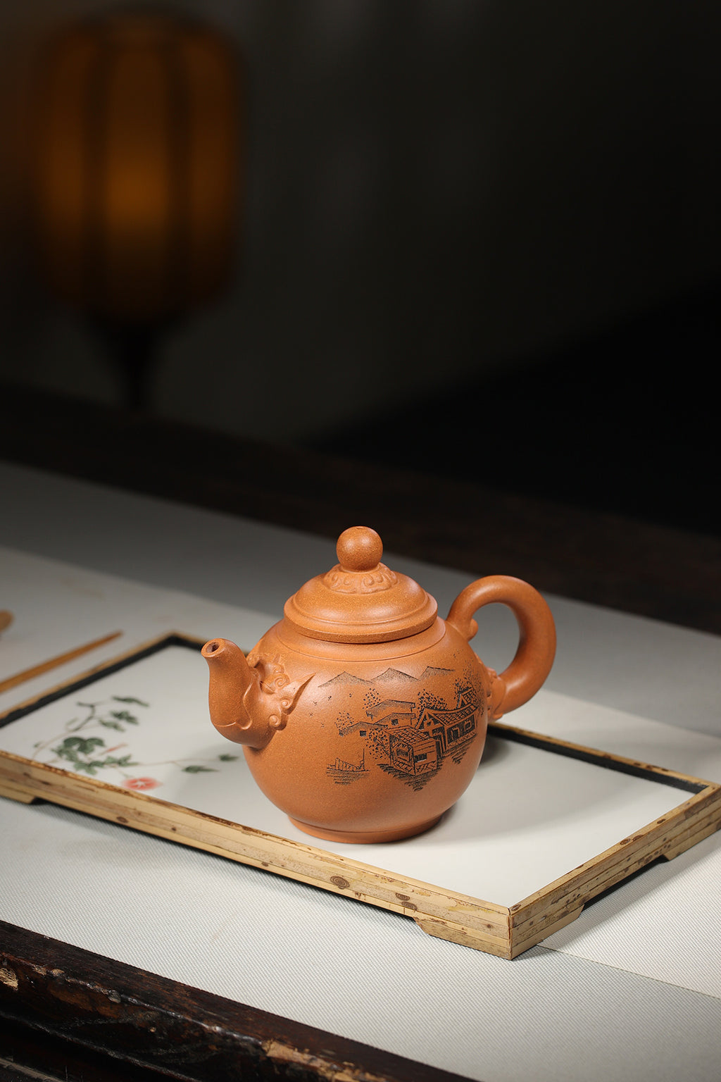 【龙行天下】 制壶：蔡一强（国家级工艺美术师） 泥料：原矿降坡泥 容量：425cc