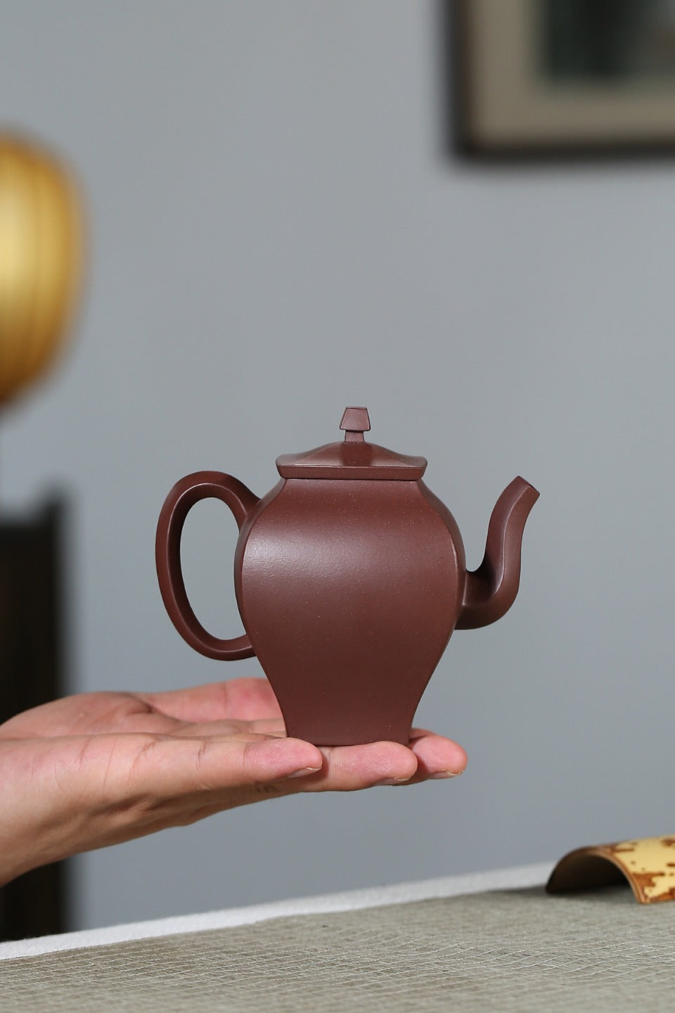 【玉婷套组】 制壶：范林强（国家级助理工艺美术师） 泥料：原矿紫泥 容量：250cc
