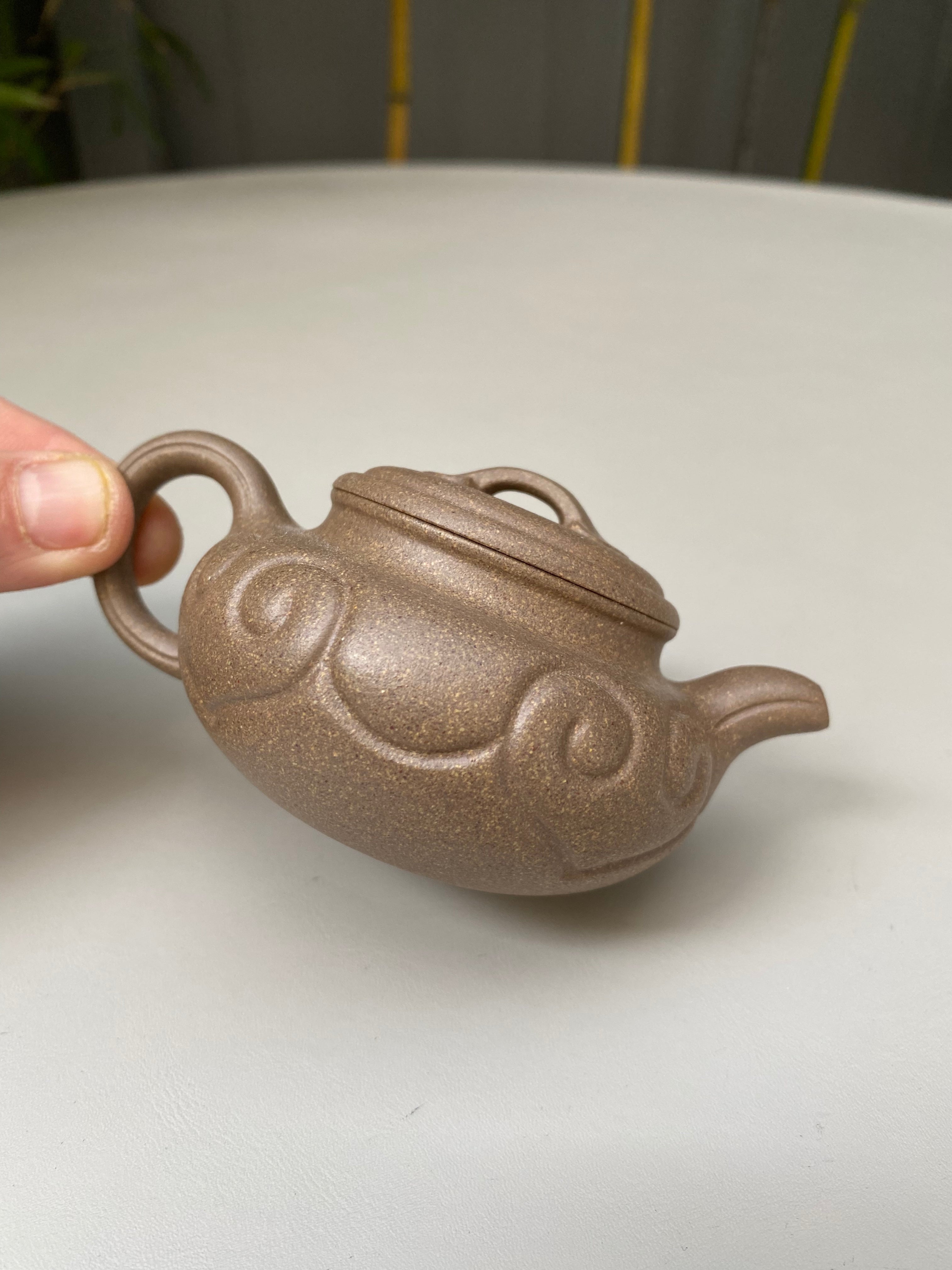 新品 仿古如意壶｜实用小品茶器原矿极品青段泥·120cc 著名紫砂艺人 路遥 精制