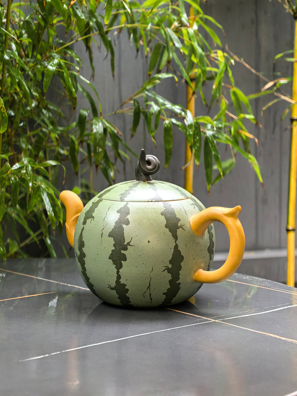 范泽锋大师高徒·省大师邱爽紫砂潜力重器【大西瓜壶】原矿优质黄金段泥粉浆·1750cc