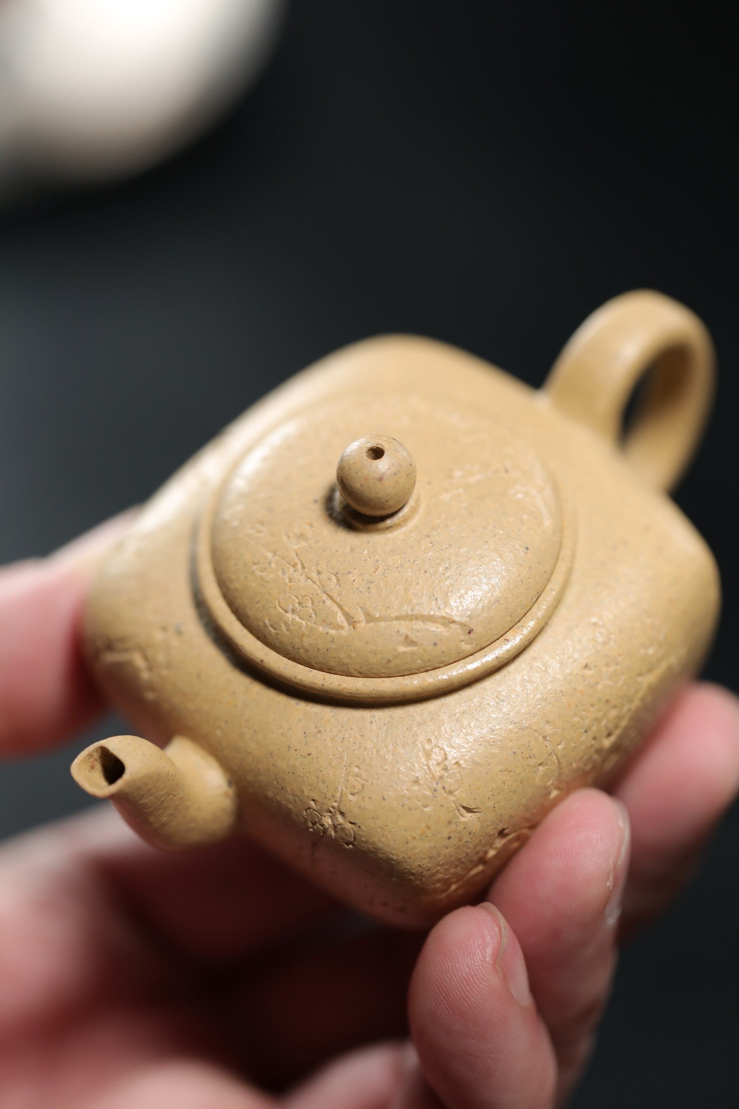 拙方 | 【优质段泥 传统手制容量 80 cc 民间实力派作品 小方器全手工双刀陶刻】