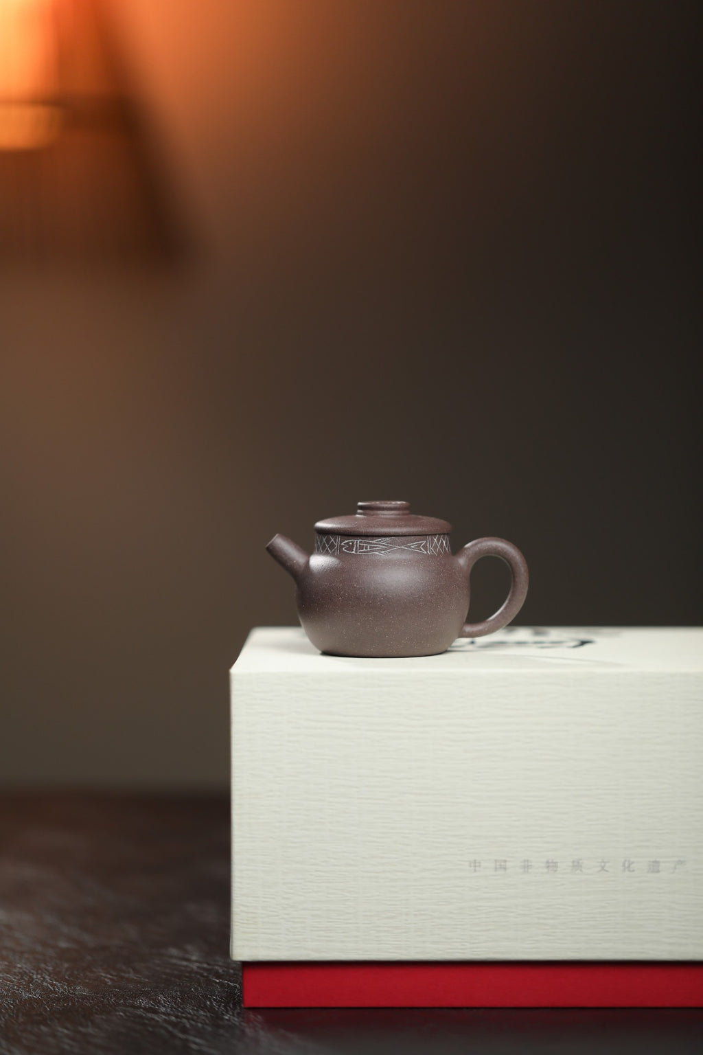 鱼纹云钟 | 【慕古器 设计款 半手工手作 80cc 优质紫泥 民间实力派作品 】